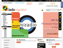 Tablet Screenshot of info-migrator.pl